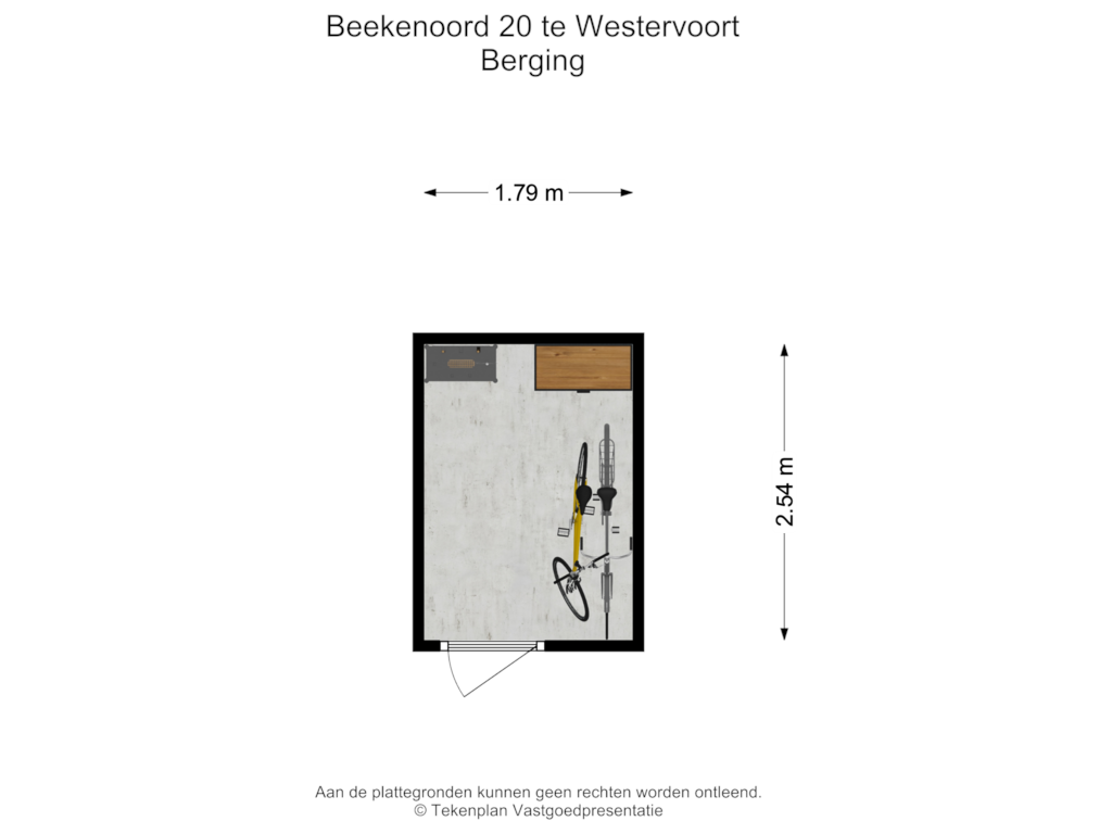 View floorplan of Berging of Beekenoord 20