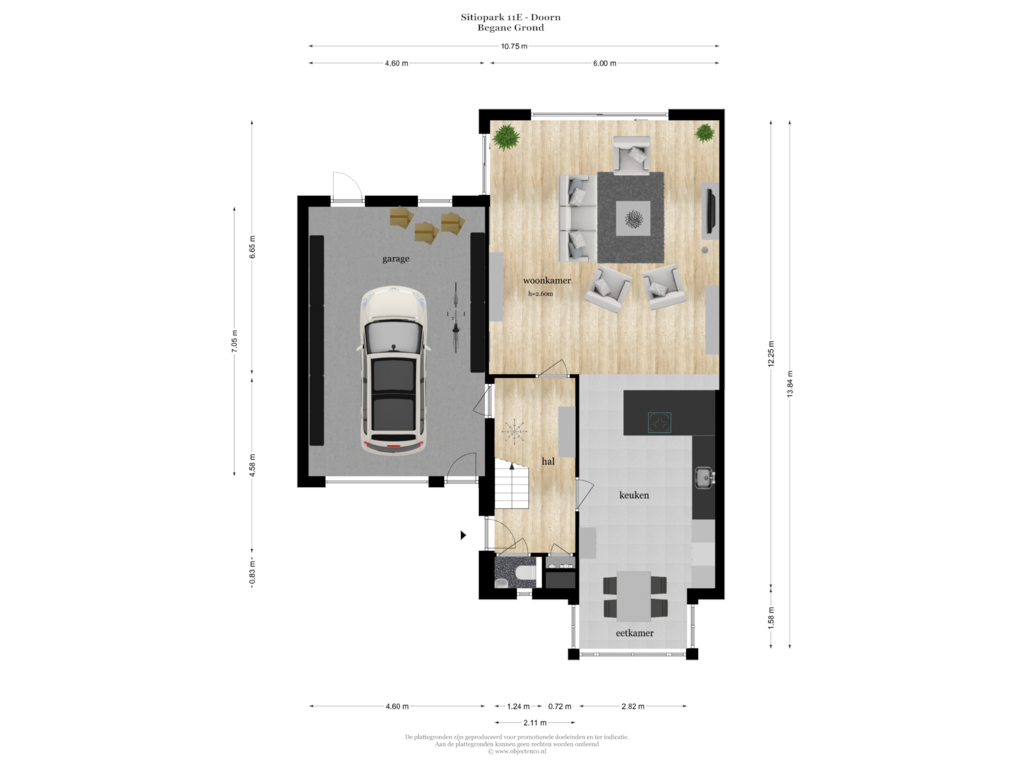 View floorplan of Begane Grond of Sitiopark 11-E