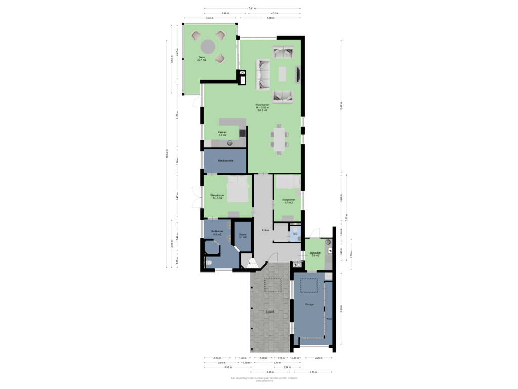 Bekijk plattegrond van Begane Grond van Simon Vestdijkstraat 2