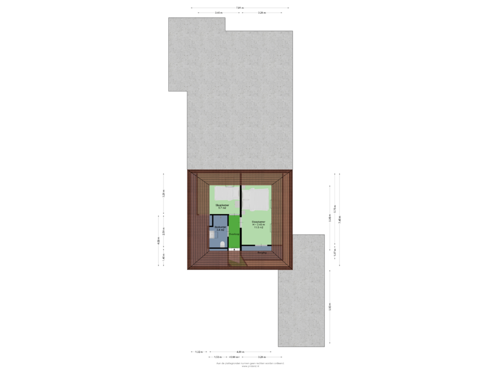 Bekijk plattegrond van 1e Verdieping van Simon Vestdijkstraat 2