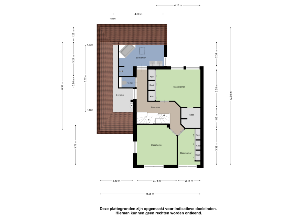 Bekijk plattegrond van Eerste Verdieping van Kluisstraat 37