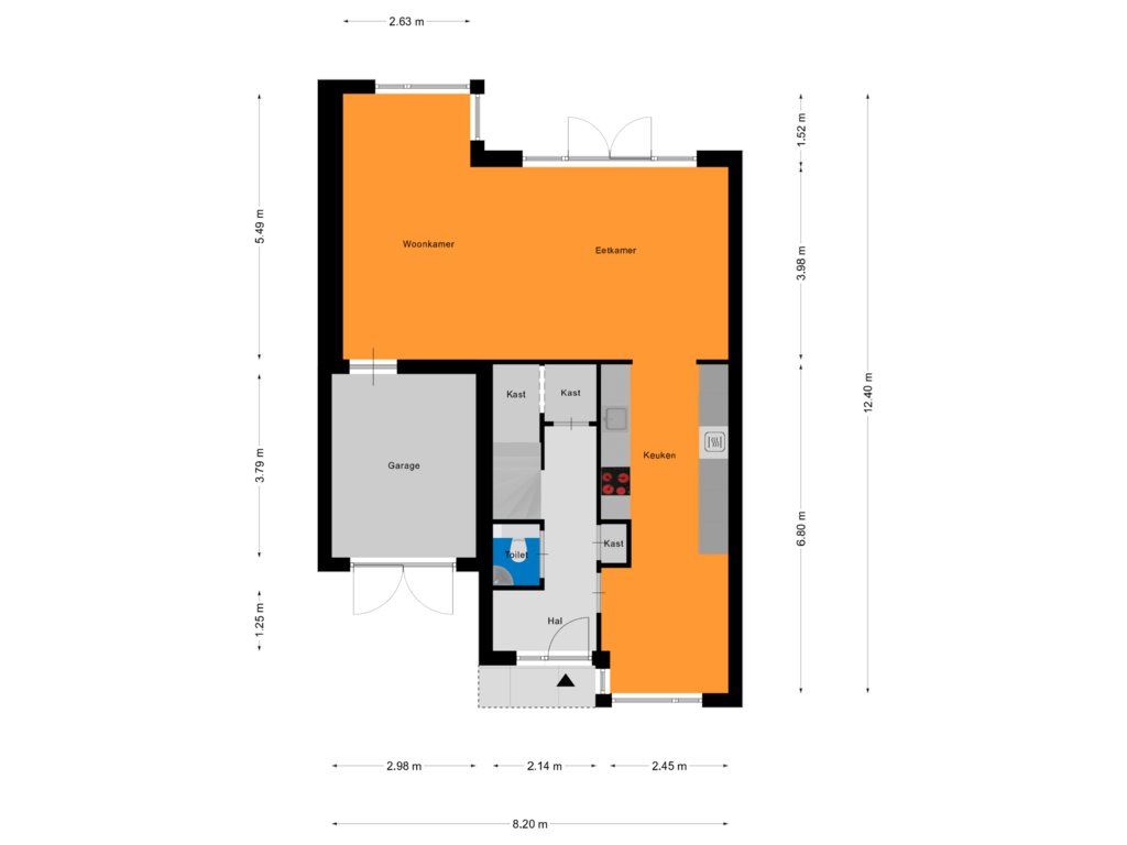 View floorplan of Begane Grond of Norbertijnenpad 11