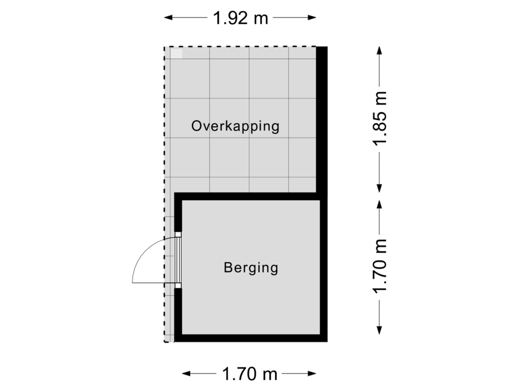 View floorplan of Berging of Norbertijnenpad 11