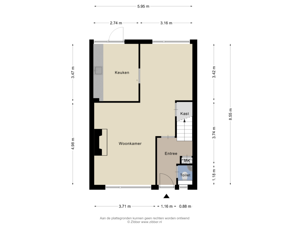 Bekijk plattegrond van Begane Grond van Beukenhof 63