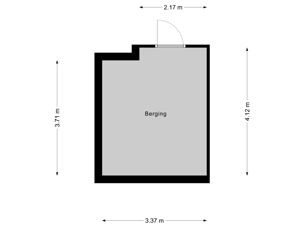 View floorplan of Berging of Beukenpad 20