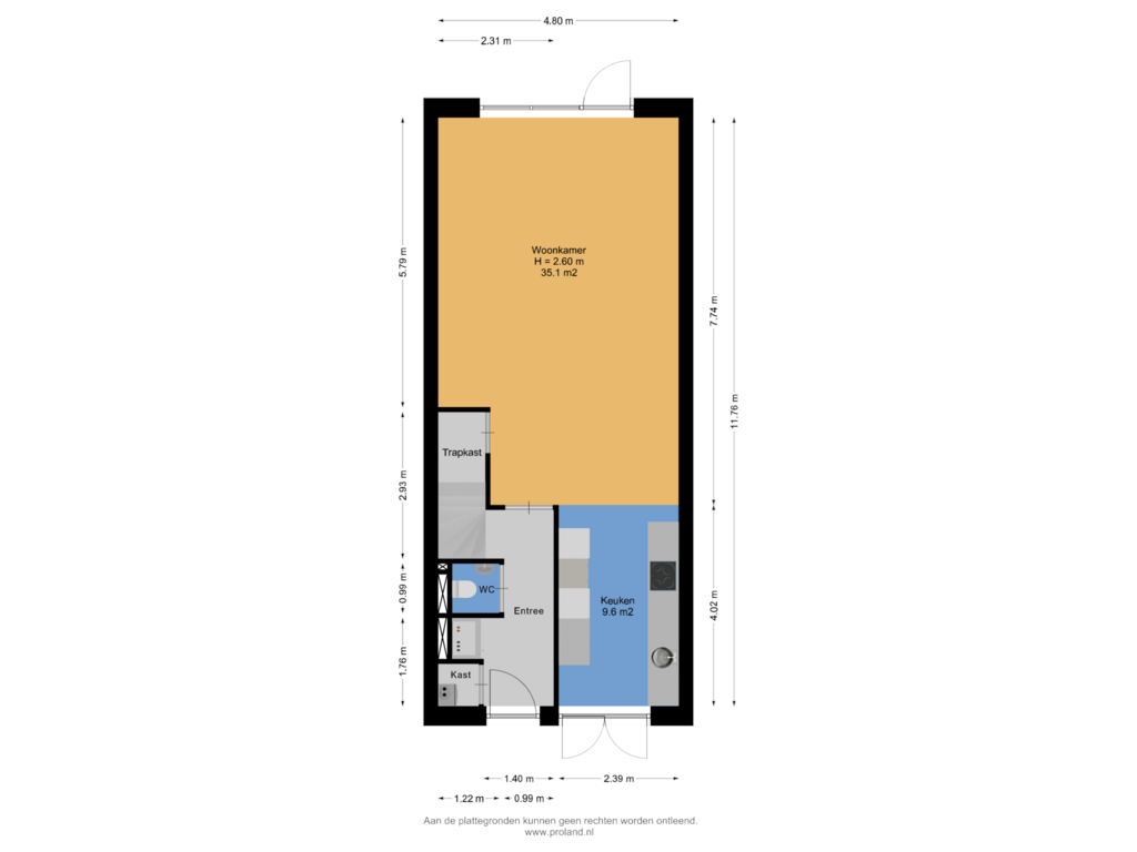 Bekijk plattegrond van Begane Grond van Edgar du Perronstraat 145