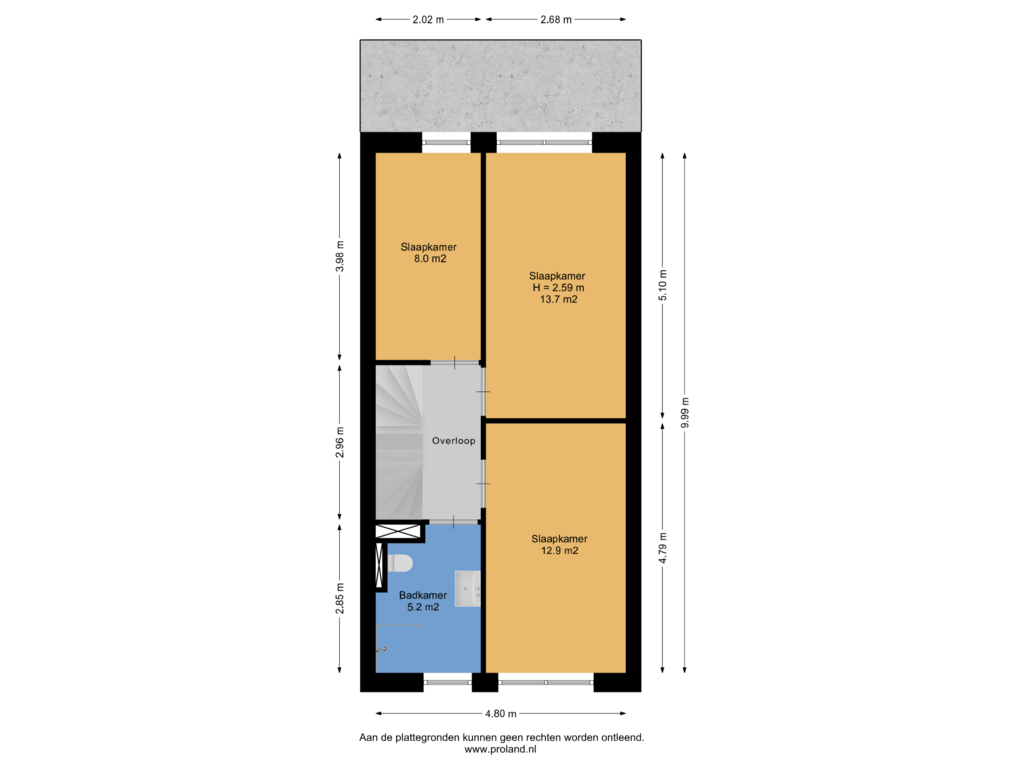 Bekijk plattegrond van 1e Verdieping van Edgar du Perronstraat 145