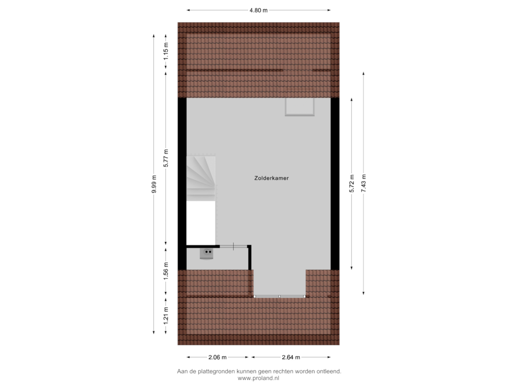 Bekijk plattegrond van 2e Verdieping van Edgar du Perronstraat 145