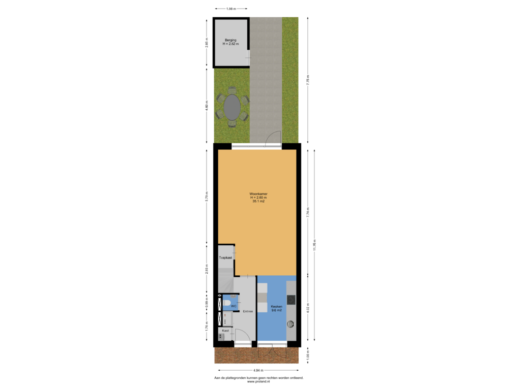 Bekijk plattegrond van Begane Grond Met Tuin van Edgar du Perronstraat 145