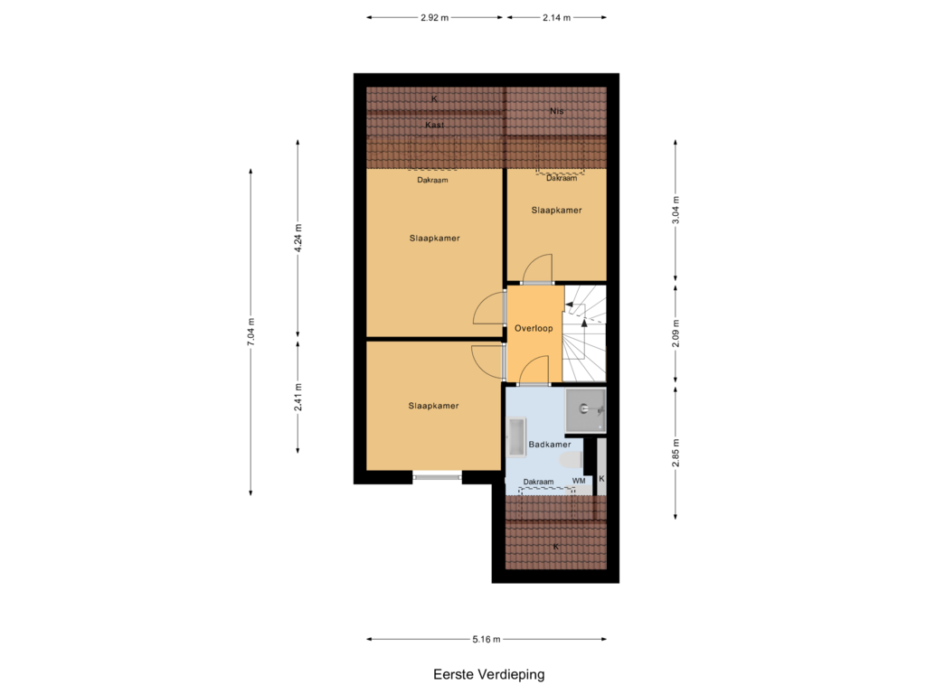 Bekijk plattegrond van Eerste Verdieping van van Linschotenstraat 85