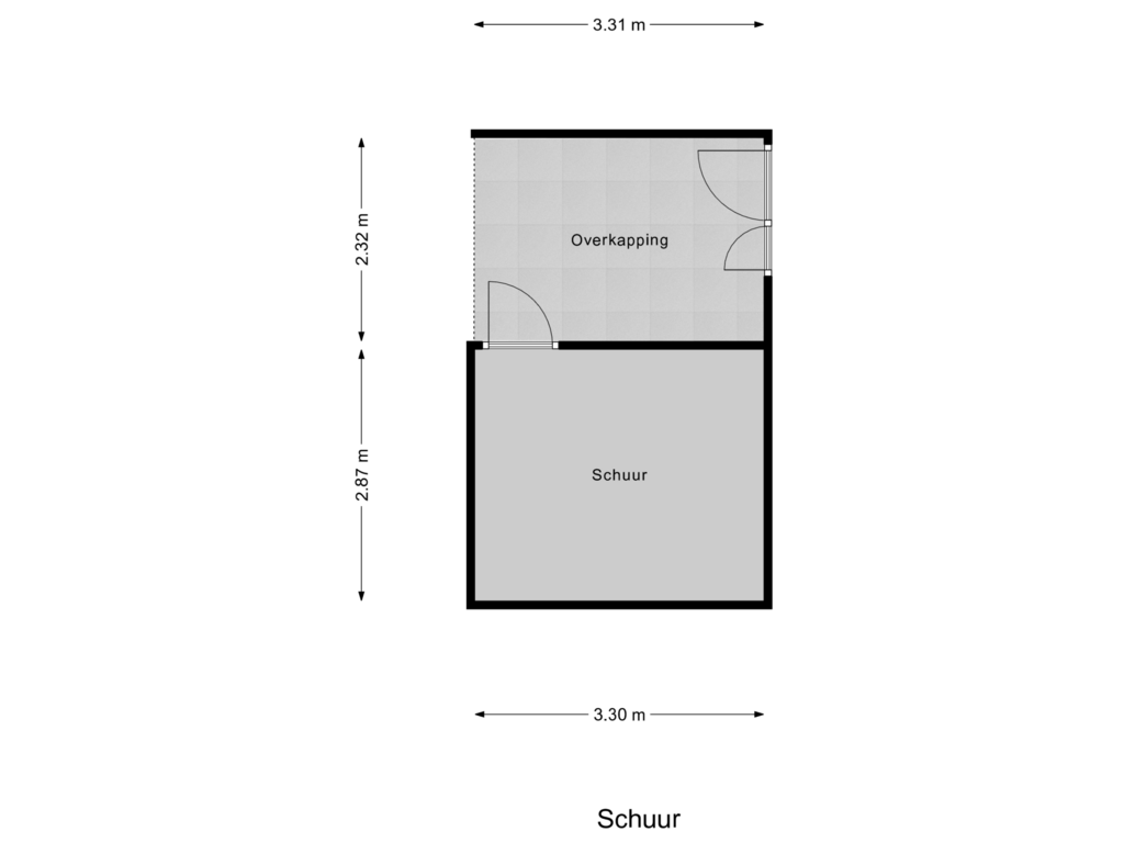 Bekijk plattegrond van Schuur van van Linschotenstraat 85