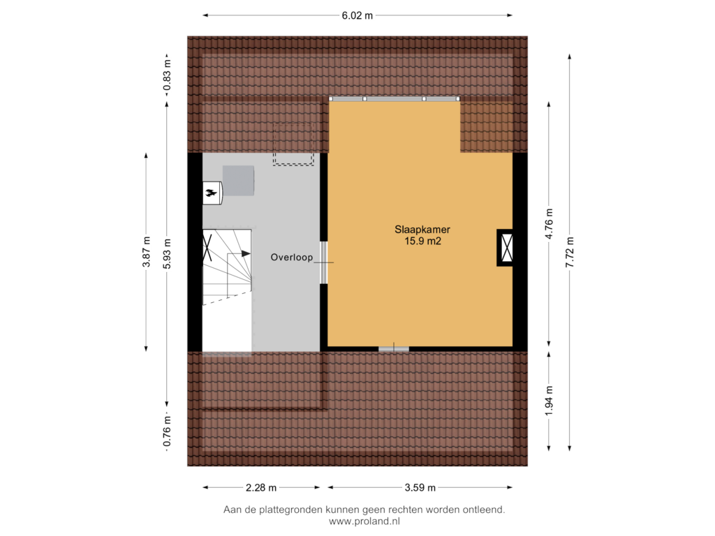 Bekijk plattegrond van 2e Verdieping van Magnesiumlaan 41