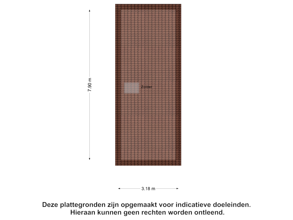 Bekijk plattegrond van Zolder van Middenweg 84