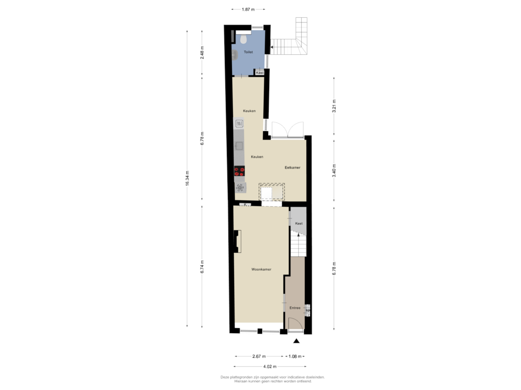 Bekijk plattegrond van Begane Grond van Molstraat 5