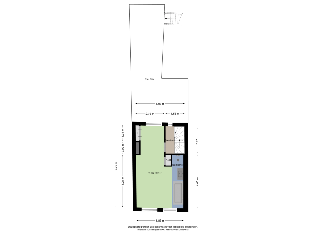 Bekijk plattegrond van Eerste Verdieping van Molstraat 5