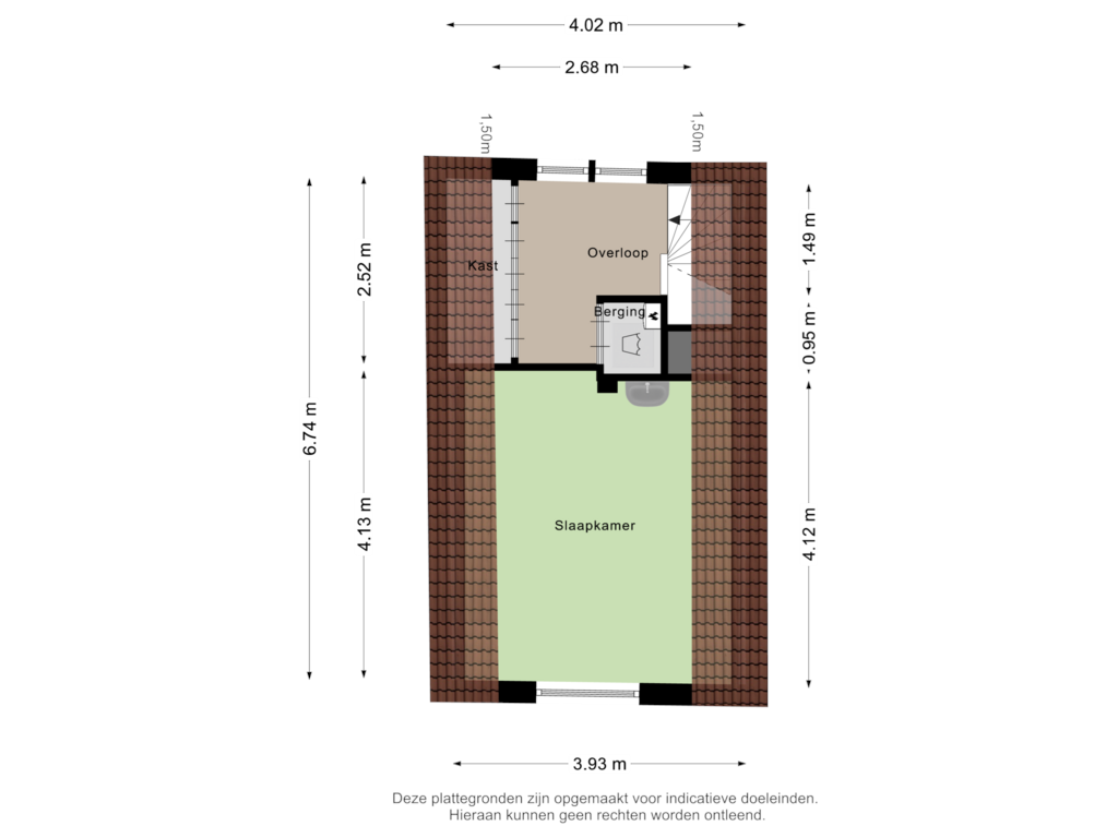 Bekijk plattegrond van Tweede verdieping van Molstraat 5