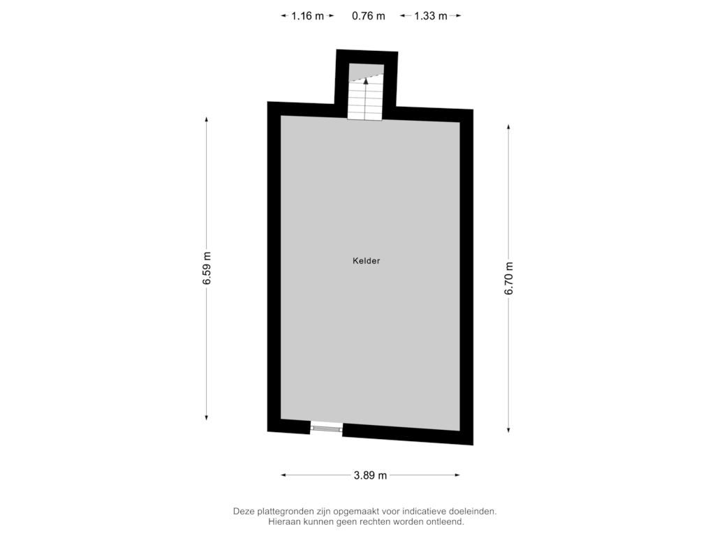 Bekijk plattegrond van Kelder van Molstraat 5