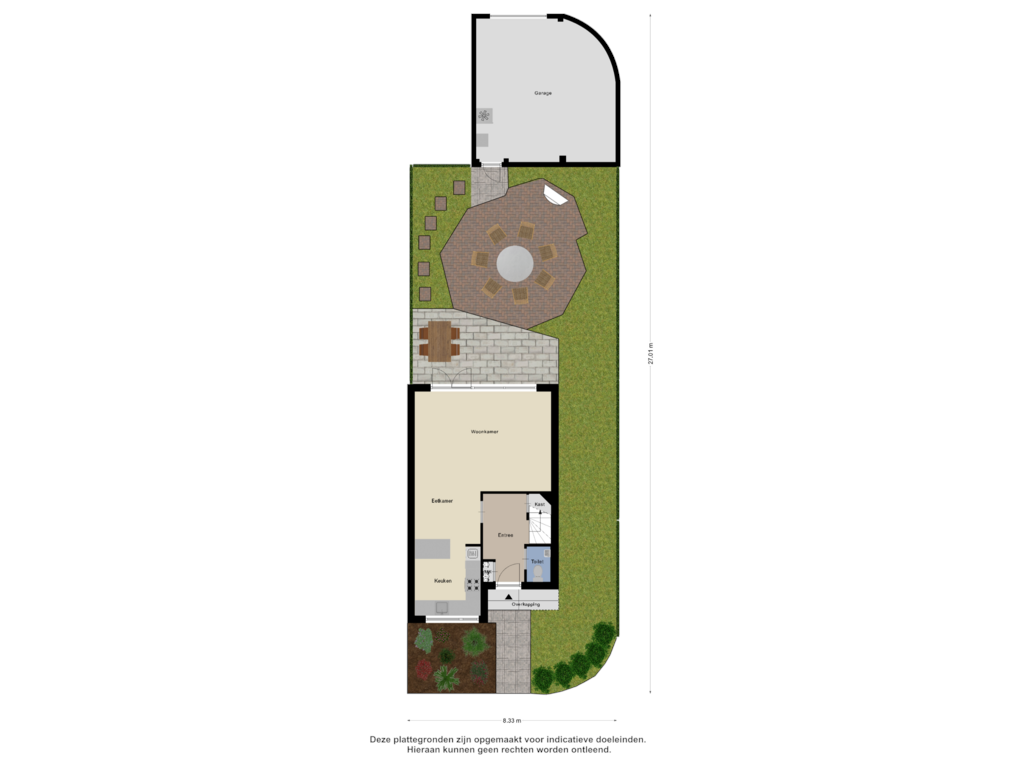 Bekijk plattegrond van Begane grond Tuin van Giethuiserf 13-C