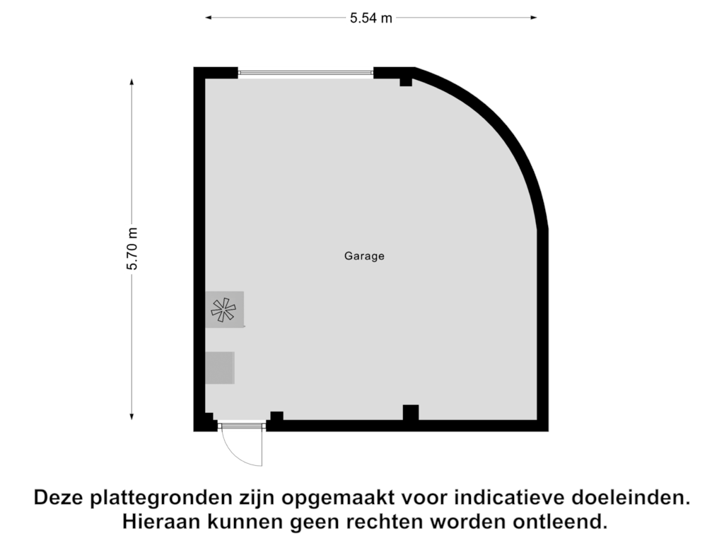 Bekijk plattegrond van Garage van Giethuiserf 13-C