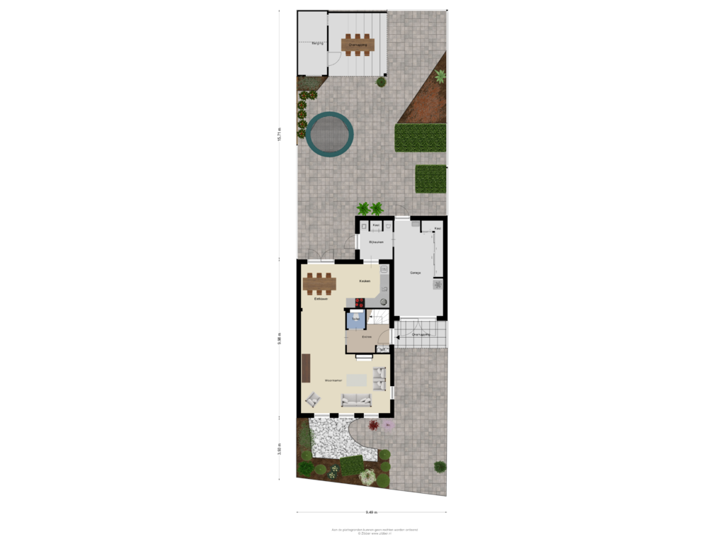 Bekijk plattegrond van Begane grond_tuin van Vuurdoornstraat 126