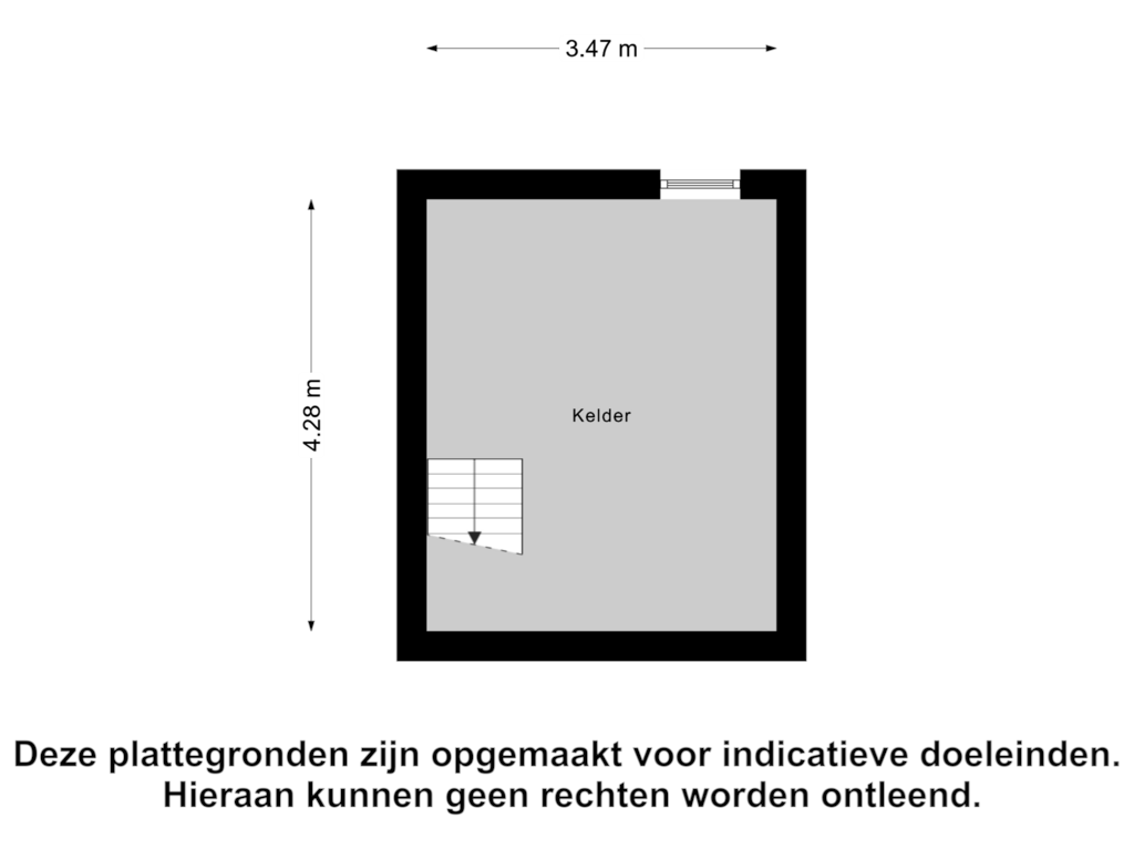 View floorplan of Kelder of Valkseweg 33