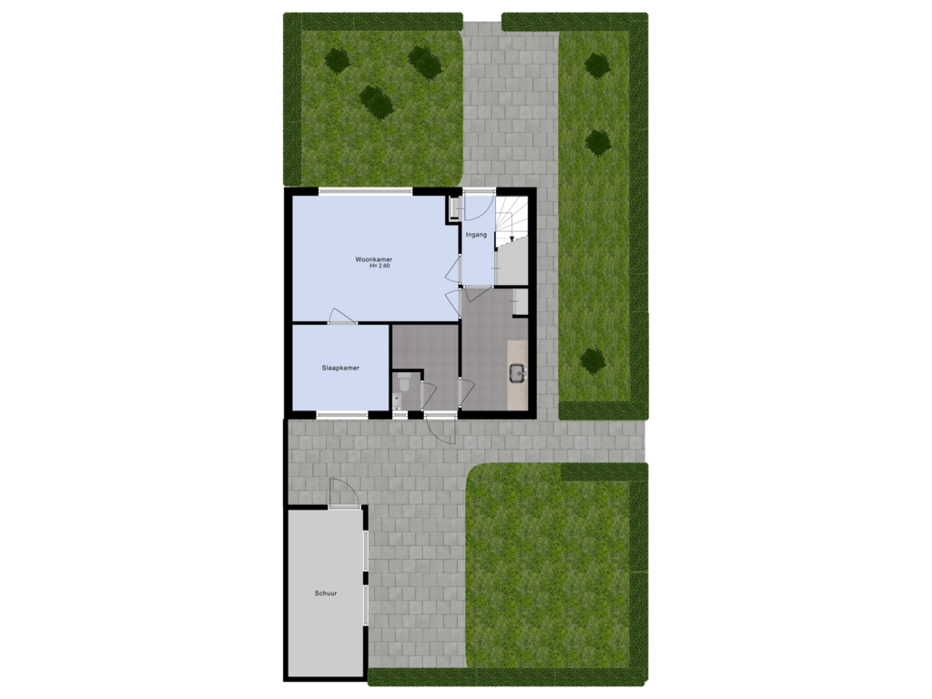 View floorplan of Tuin of Koninginneweg 20