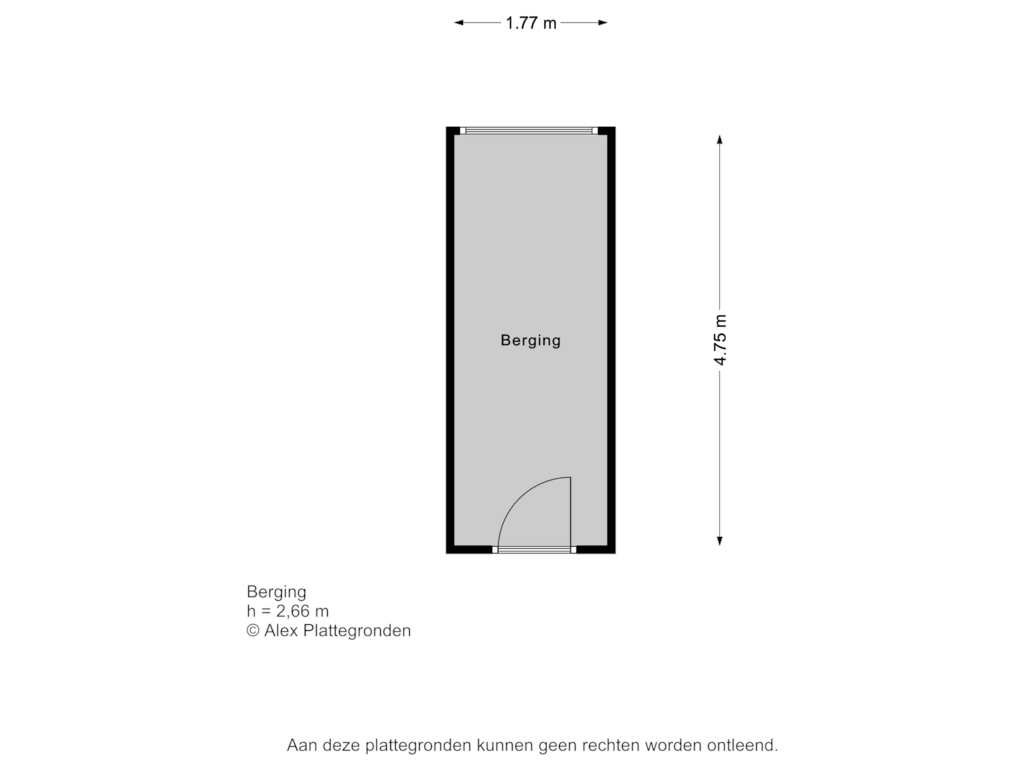 Bekijk plattegrond van Berging van Pijperring 289