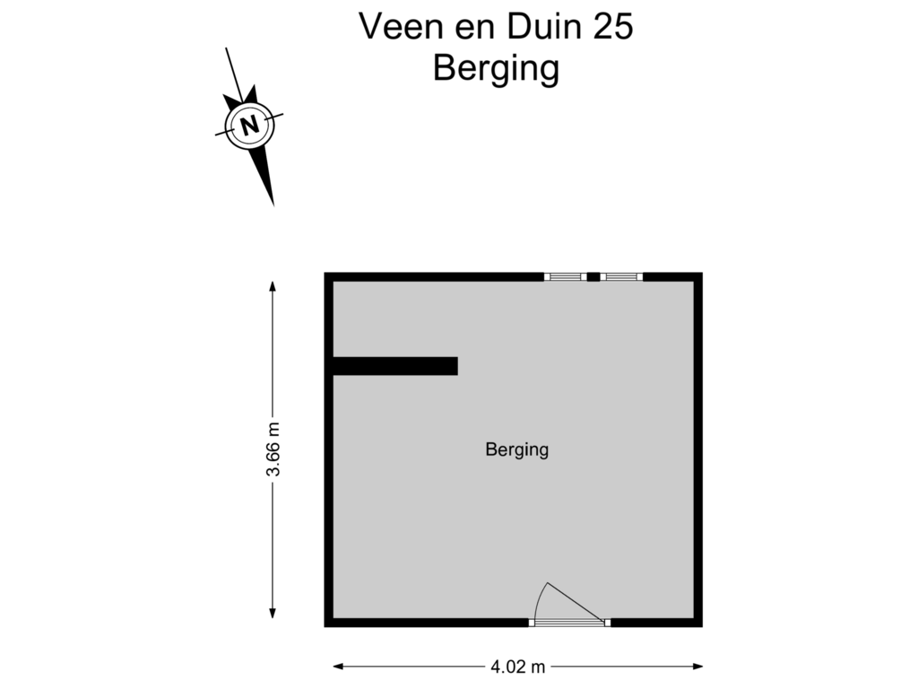 Bekijk plattegrond van Berging van Veen en Duin 25