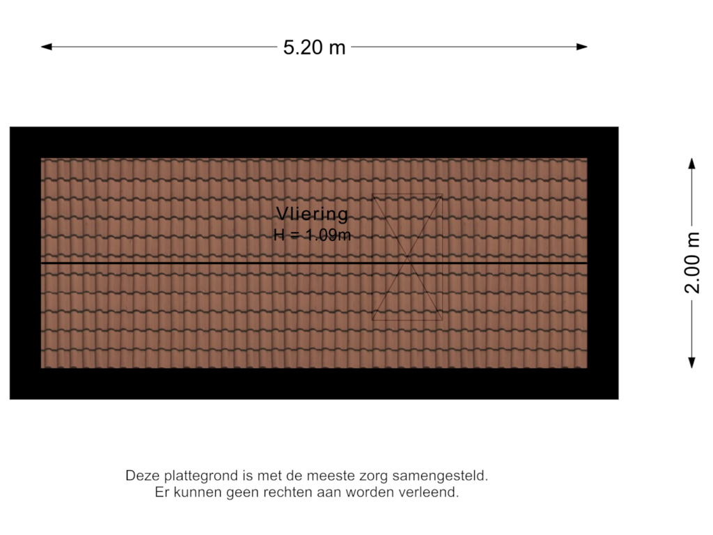 View floorplan of Vliering of Mendeldreef 271