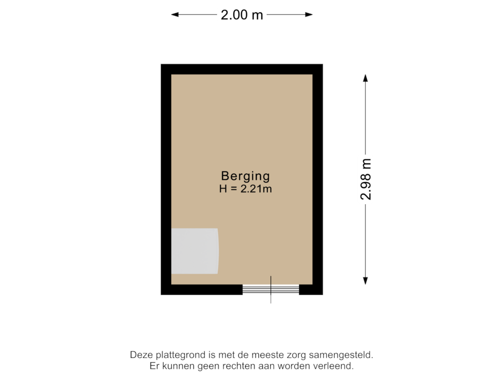 View floorplan of Berging of Mendeldreef 271