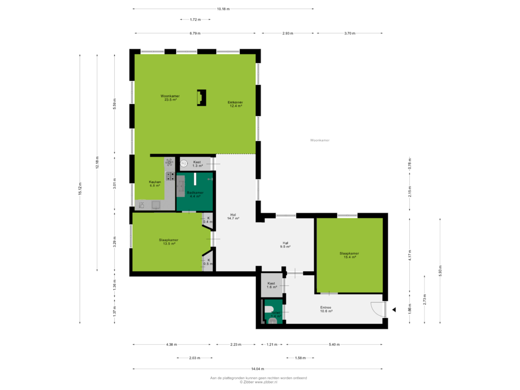 Bekijk plattegrond van Eerste Verdieping van Utrechtseweg 123