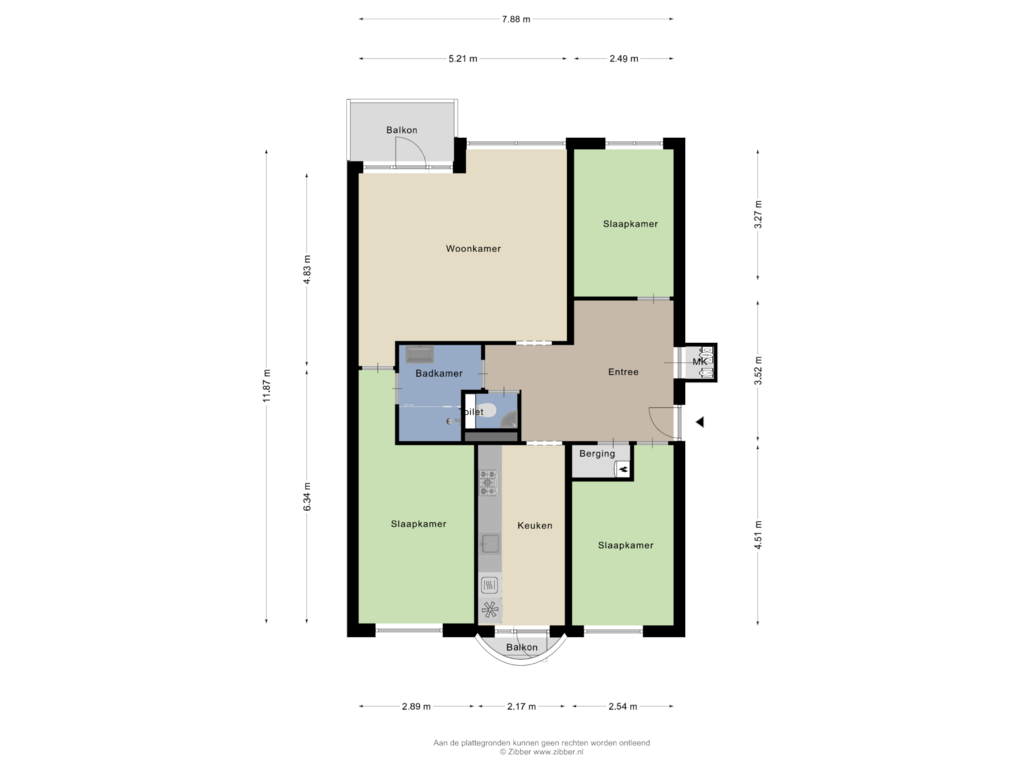 View floorplan of Begane Grond of Wethouder De Roosplein 71