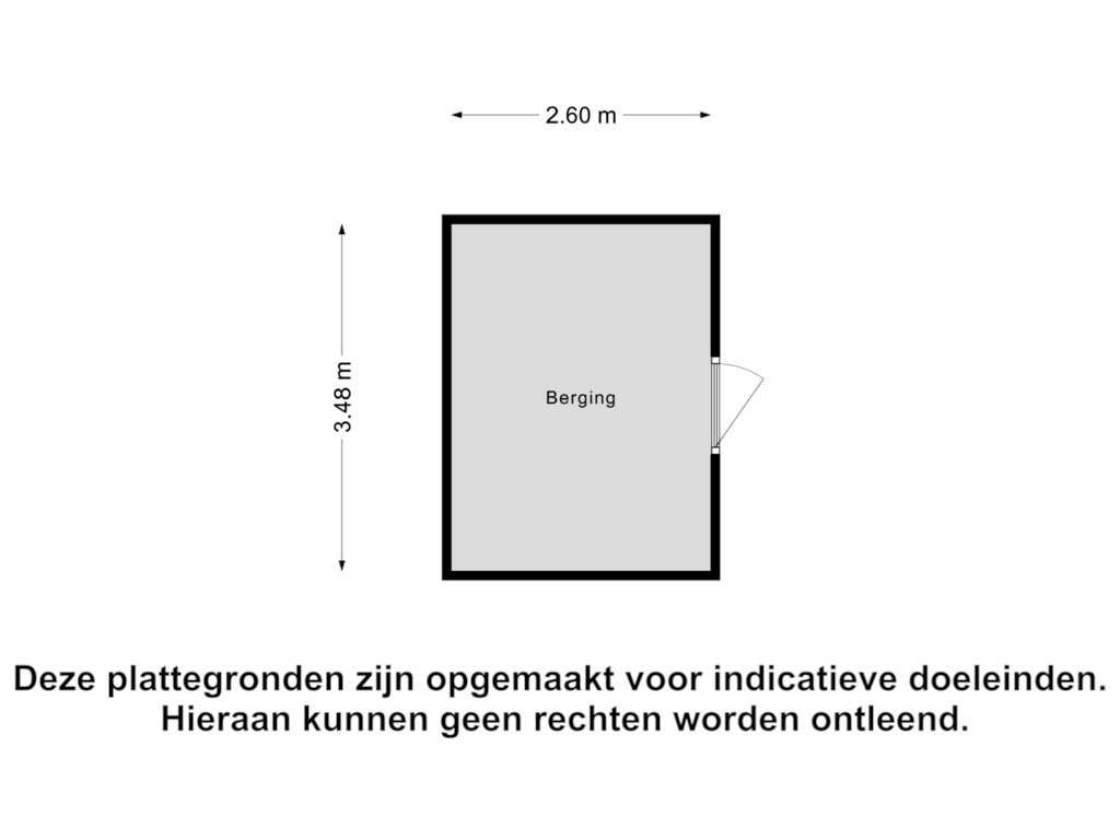 View floorplan of Berging of Rijngraafstraat 6