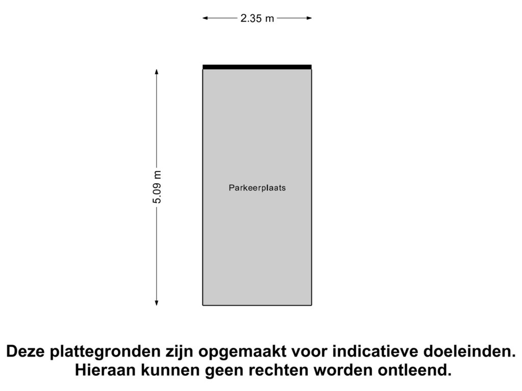 View floorplan of Parkeerplaats of Rijngraafstraat 6