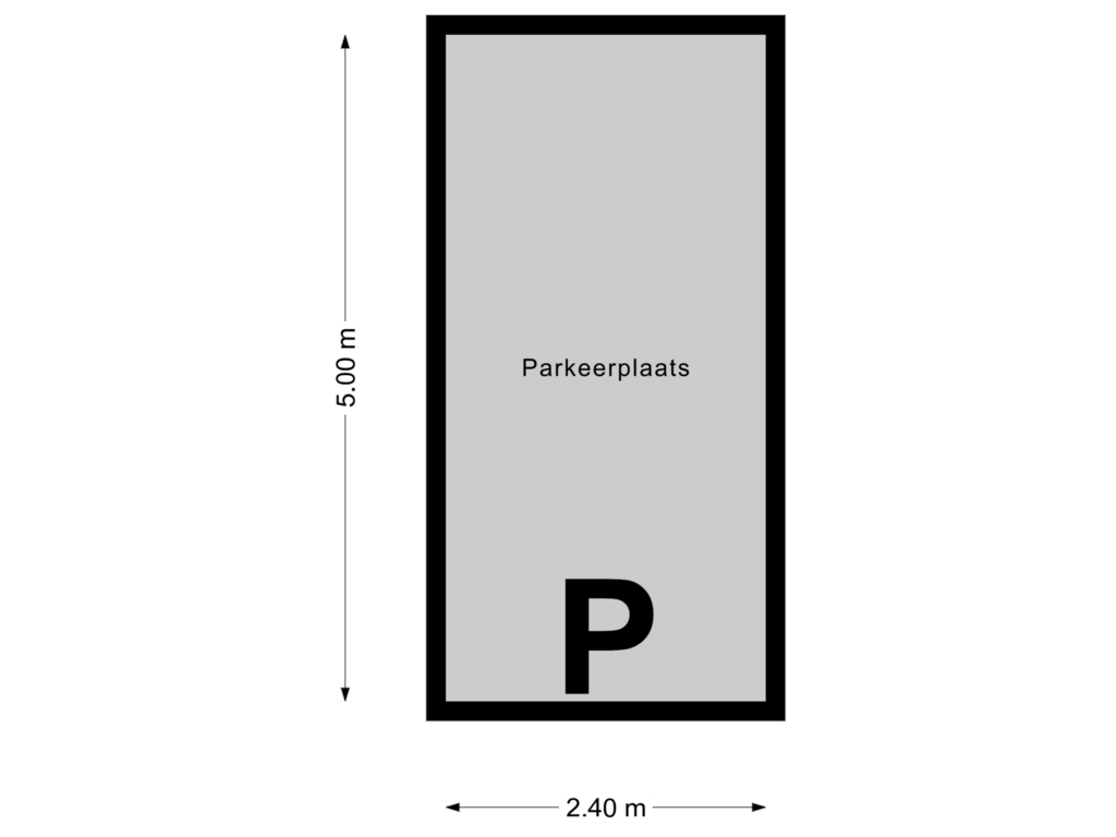 View floorplan of Parkeerplaats of Leusdenhof 203