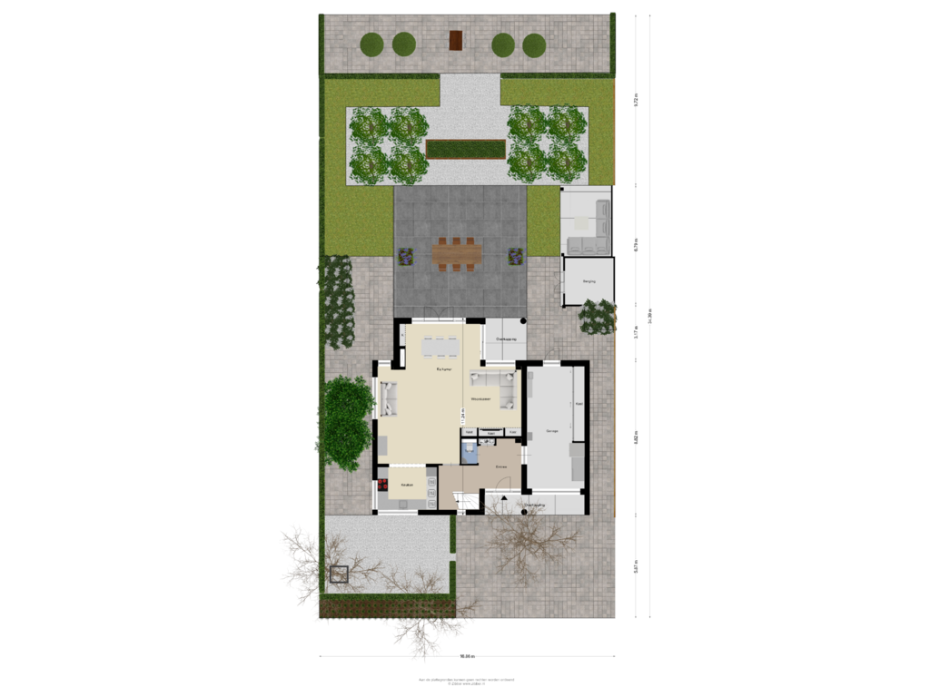 View floorplan of Begane Grond Tuin of Breitnerhof 17