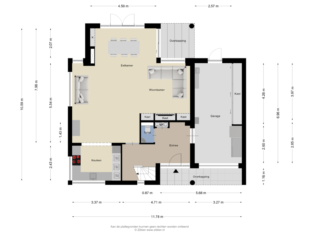 View floorplan of Begane Grond of Breitnerhof 17