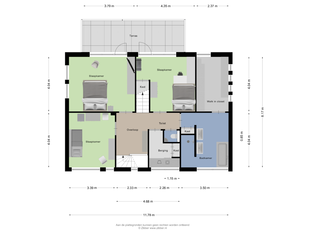 View floorplan of Eerste Verdieping of Breitnerhof 17