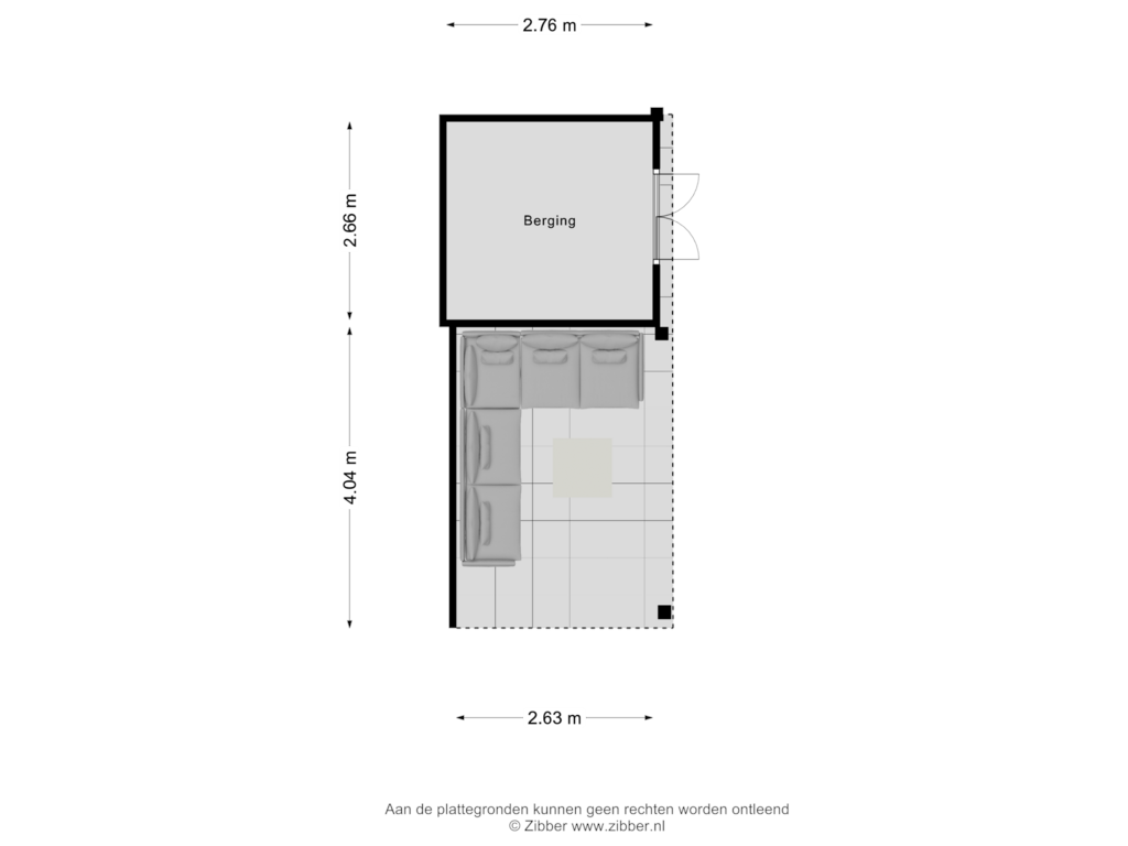 View floorplan of Berging of Breitnerhof 17