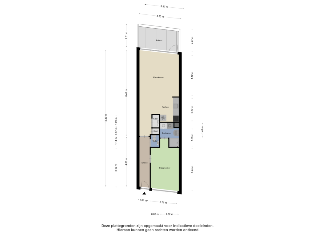 Bekijk plattegrond van Appartement van Westvest 63