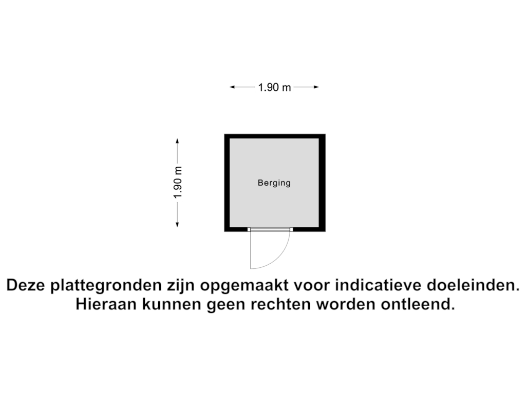 Bekijk plattegrond van Berging van Westvest 63