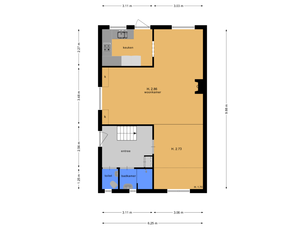 Bekijk plattegrond van BG van Valkenaarstraat 46