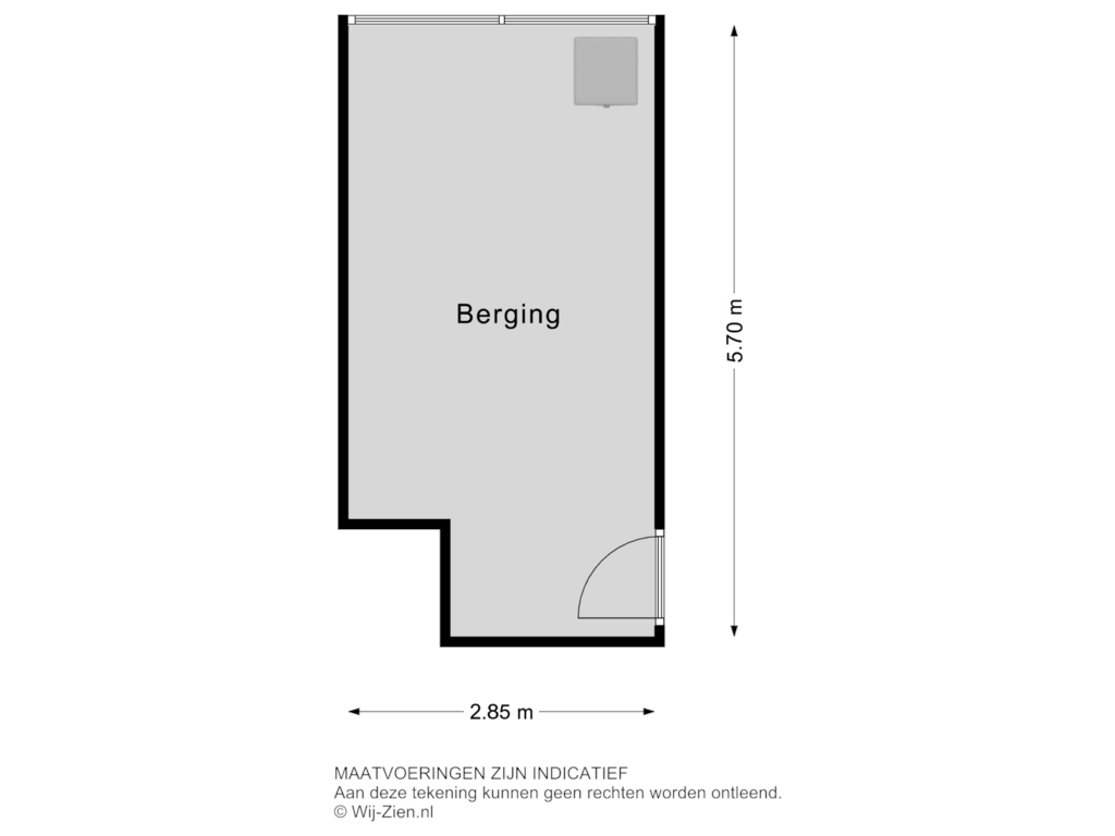 Bekijk plattegrond van BERGING van Meidoornsingel 105-B