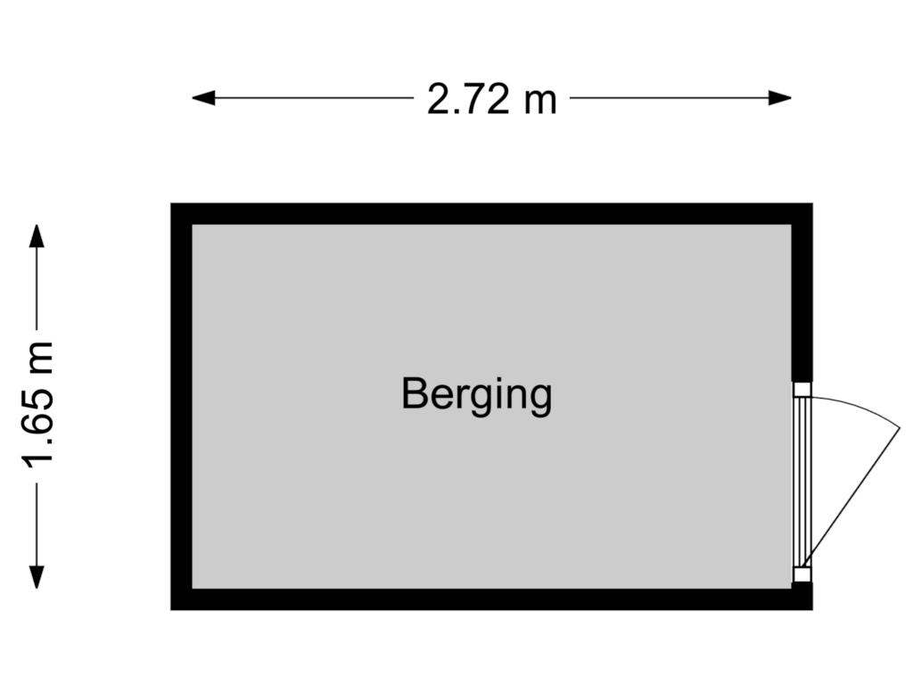 Bekijk plattegrond van Berging van Koningsmantelstraat 5