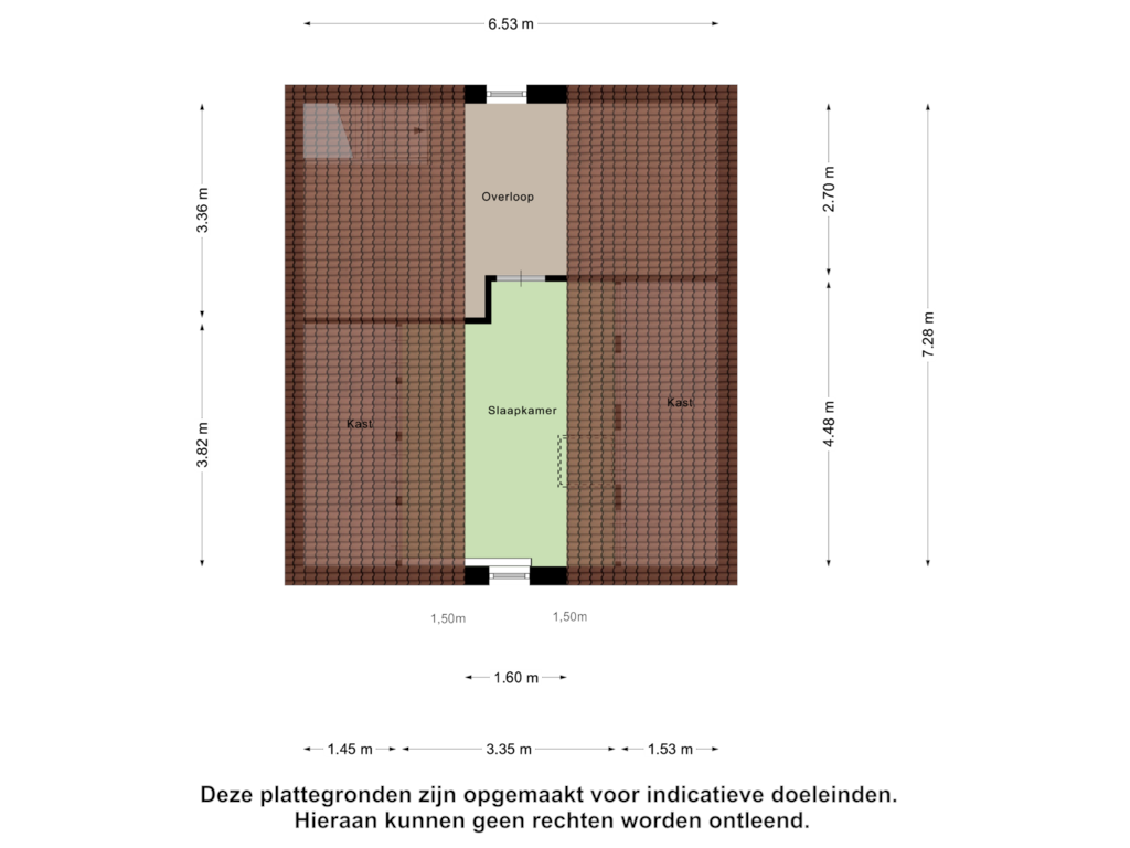 Bekijk plattegrond van Tweede Verdieping van Tivoliweg 86