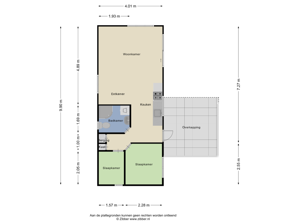 Bekijk plattegrond van Begane Grond van Steenbakkersweg 7-361