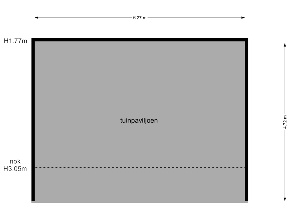 Bekijk plattegrond van overkapping van De Huisakker 38