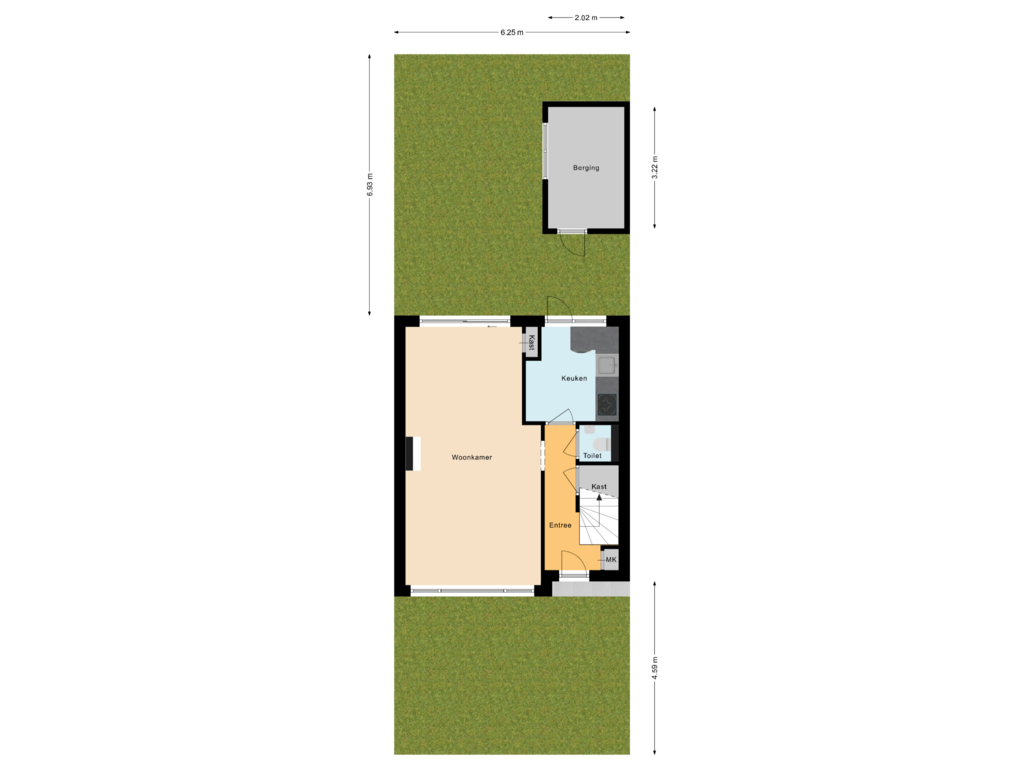 Bekijk plattegrond van Situatie van Steven van Rumelaerstraat 52