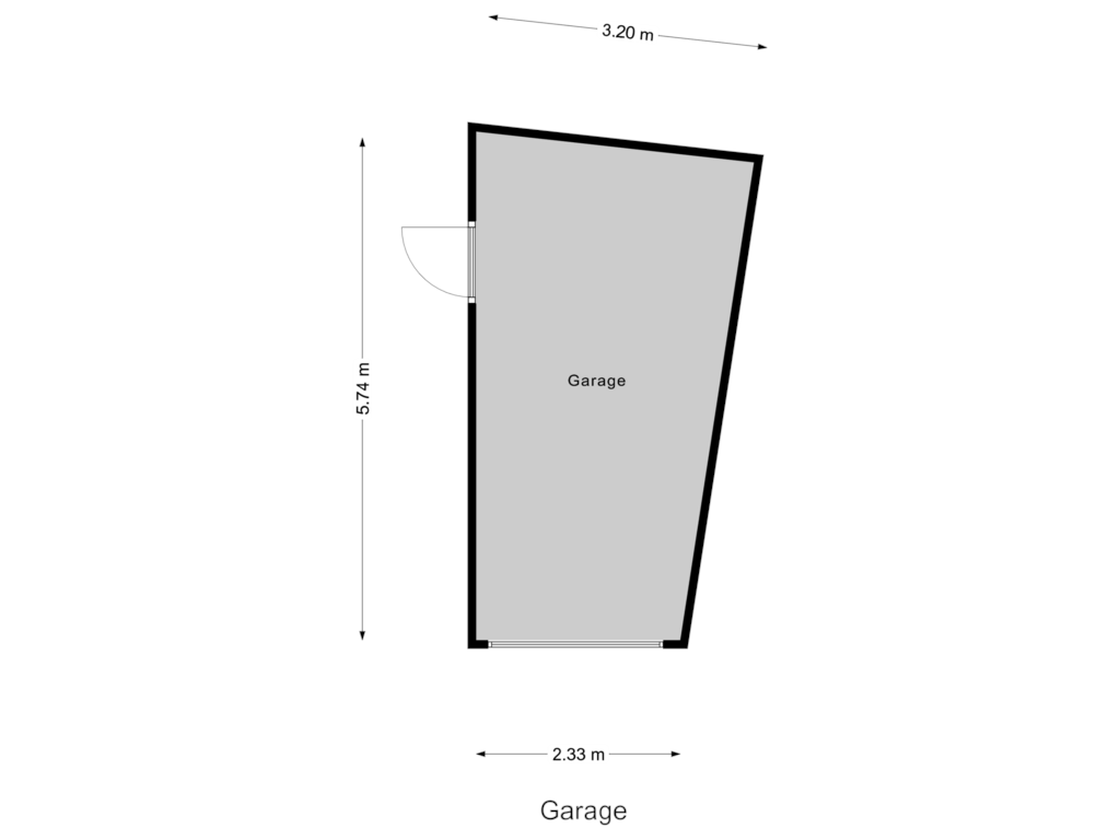 View floorplan of Garage of Wijnkopersgilde 14