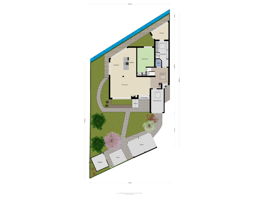 Bekijk plattegrond van Begane grond Tuin van Ter Wadding 52